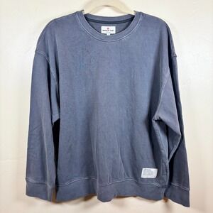American Giant Vintage Wash Relaxed French Terry Crew Sweatshirt Women's L Gray